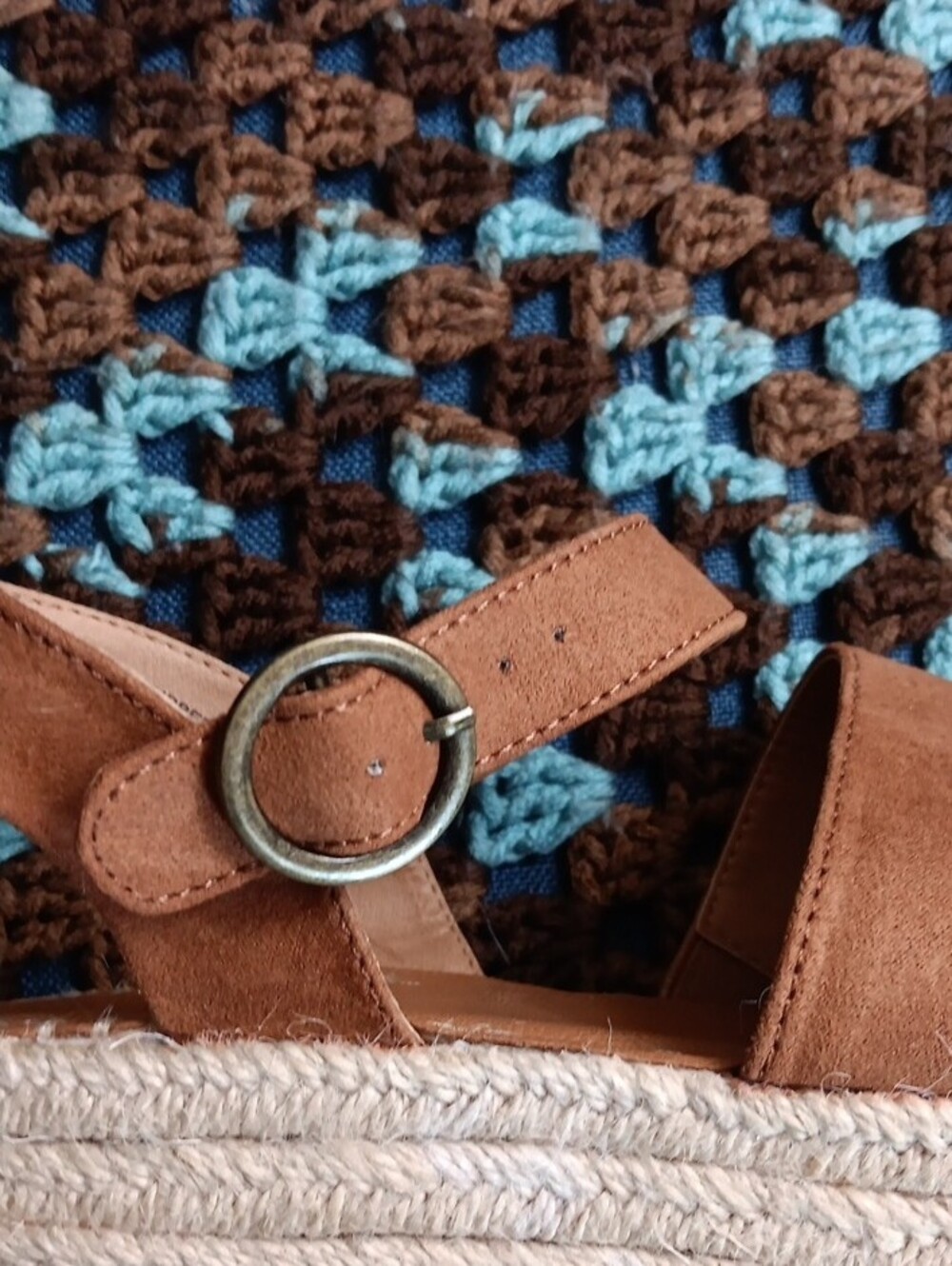 Universal Thread Brown Espadrille Platform Sandals - Picture 10 of 14